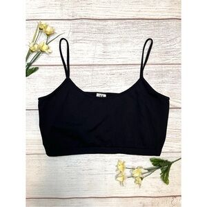 With Black Scoop Bralette